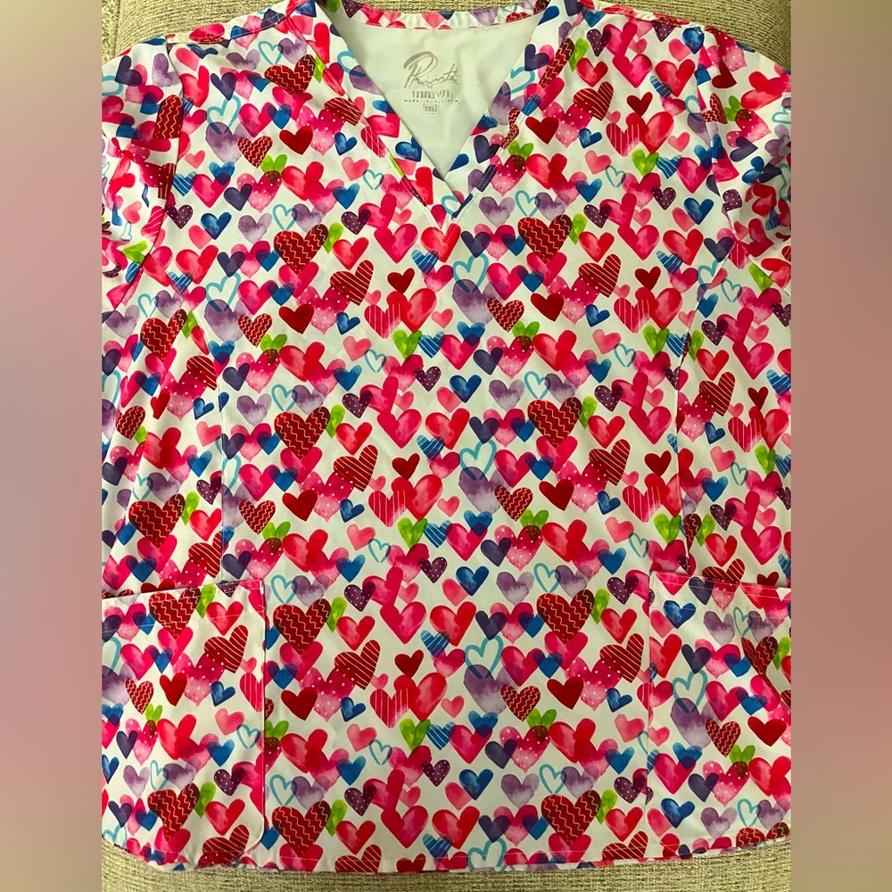 Womens scrub top size 2x